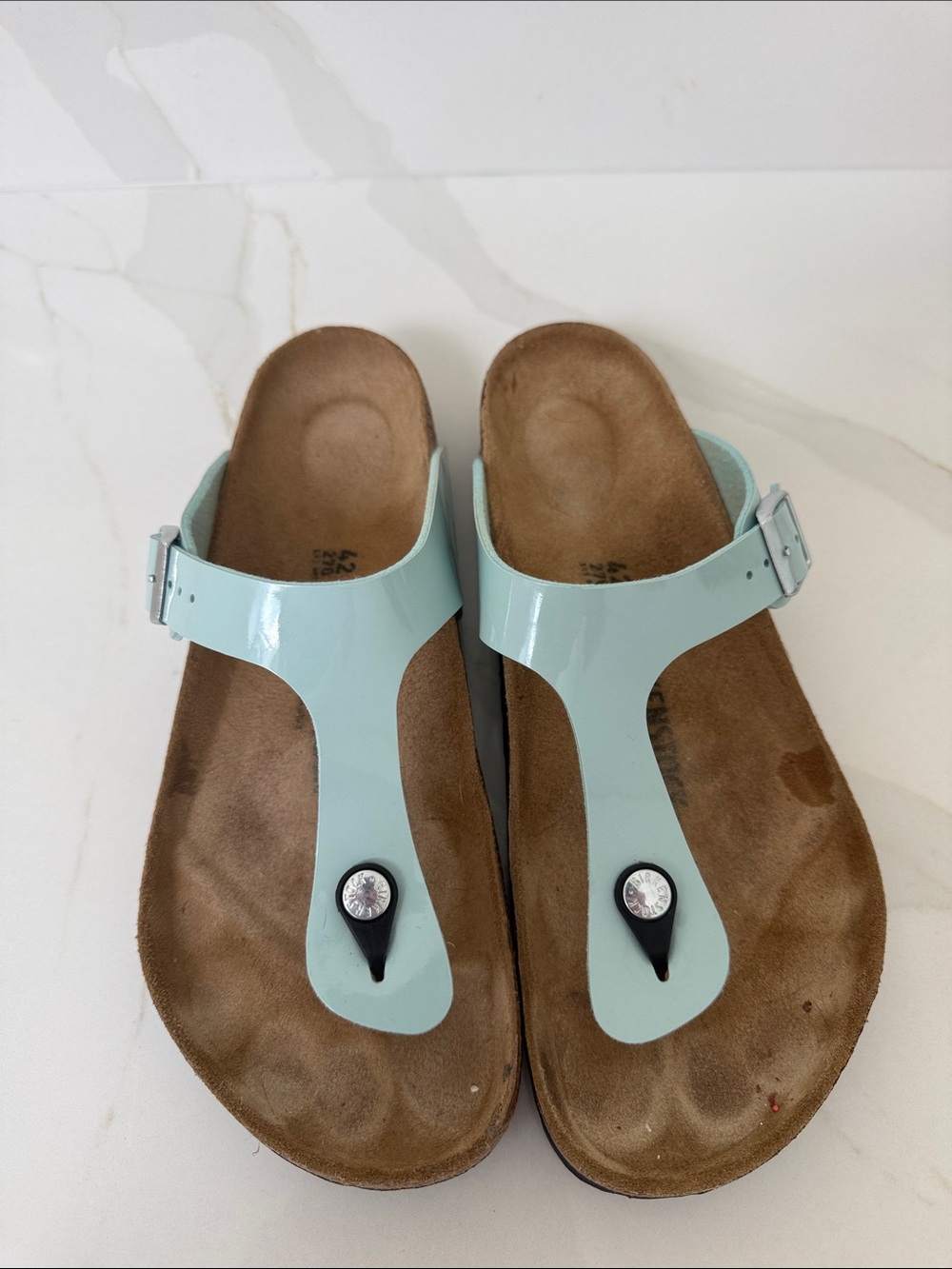Birkenstock Gizeh surf green sandals size 42 11 reg